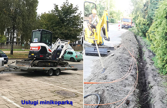 Usługi minikoparką