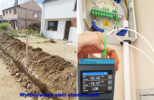 Wykonywanie sieci abonenckich